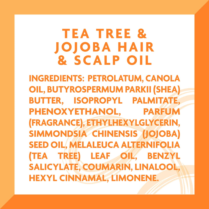 Cantu Shea Butter Tea Tree & Jojoba Hair Oil - 6 oz (180ml)