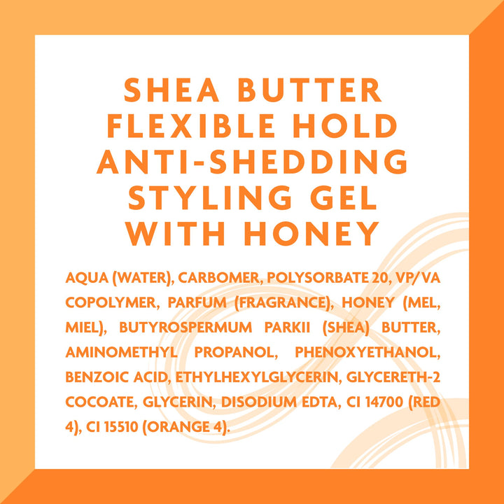 Cantu Anti-Shedding Styling Gel With Honey - 18.5 oz (524 g)