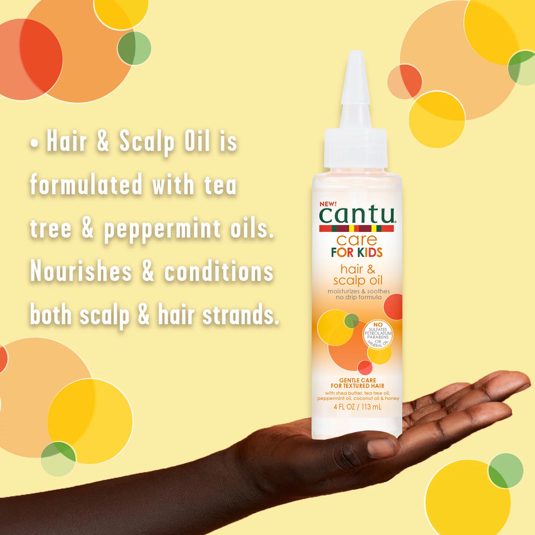 Cantu Care For Kids Hair & Scalp Oil - 4fl oz (113ml)