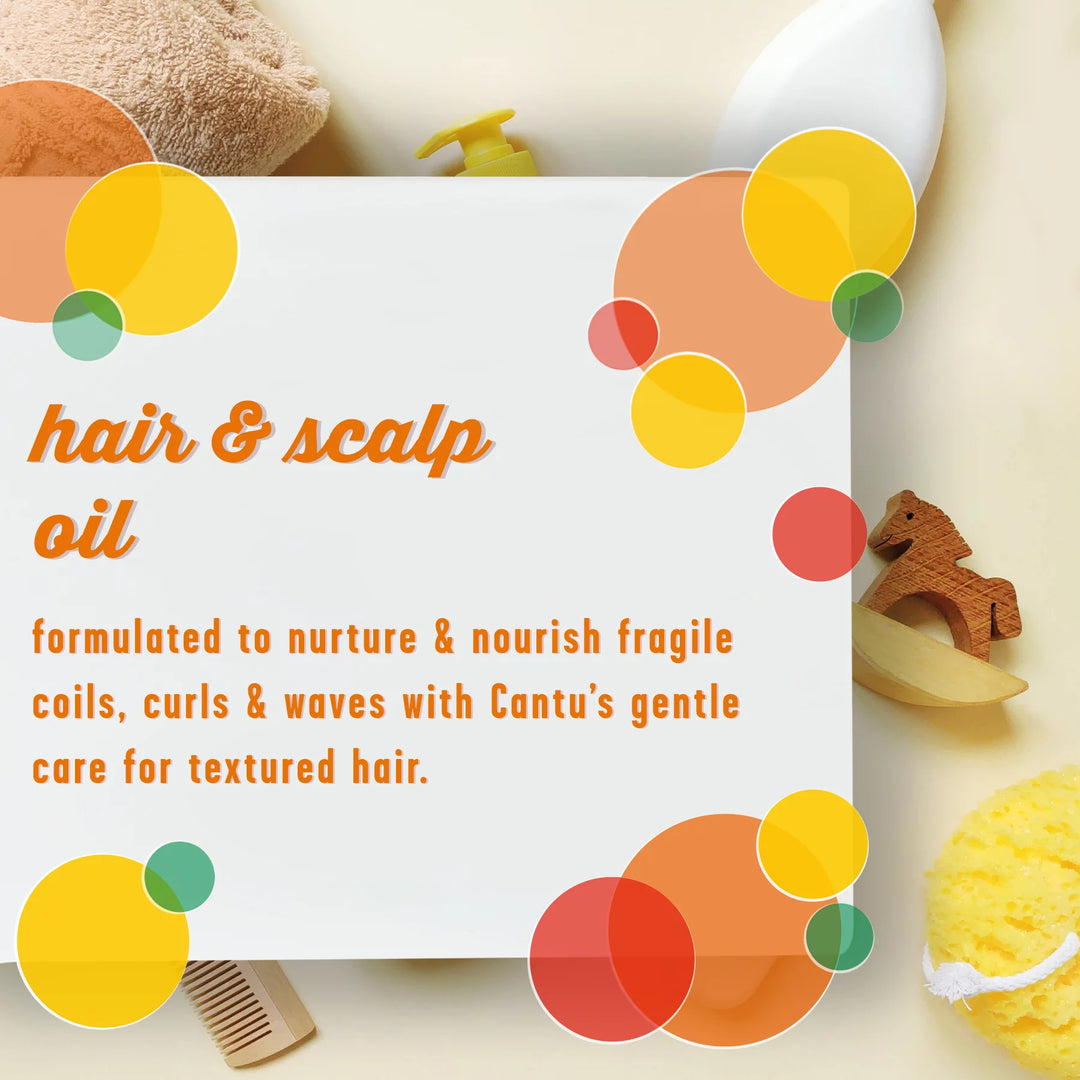 Cantu Care For Kids Hair & Scalp Oil - 4fl oz (113ml)